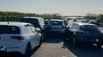 UPDATE Accident în lanț pe A2, în județul Constanța: Șapte mașini implicate, Planul Roșu activat și trafic blocat spre București