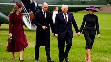 Melania Trump a emanat eleganță alături de Donald la întâlnirea cu Familia Regală în vizita de stat din Marea Britanie