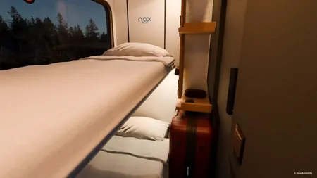 Un nou tren va conecta 100 de orașe europene. Este dotat cu paturi și cabine private