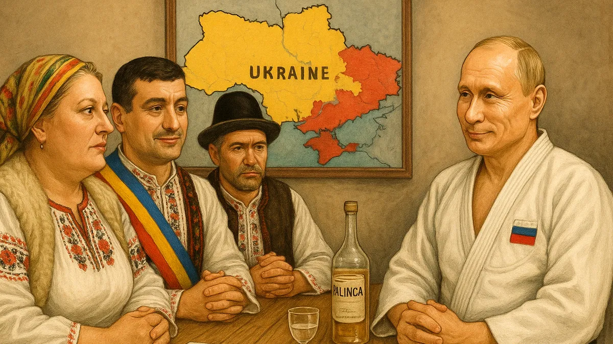 Pacea în Ucraina, viziunea suveraniștilor români: cum ar încheia războiul niște muhaiele cu tricolor la gât