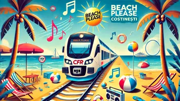 Suplimentarea garniturilor de tren pe ruta către litoral, anunțată de CFR Călători, în contextul megaconcertului Beach Please din Costinești