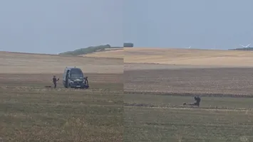 Alertă cu dronă la Vaslui. Aparatul găsit pe un câmp ar fi avut încărcătură explozivă