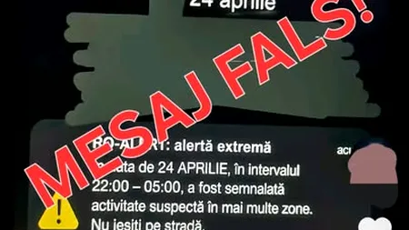 Alertă falsă RO-Alert în mediul online. Autoritățile cer prudență