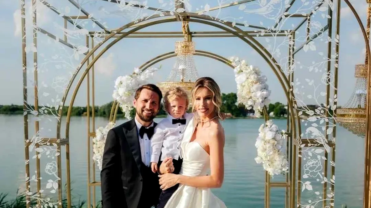 Dani Oțil și Gabriela Prisăcariu au avut nuntă astăzi! Ce rochie a purtat mireasa